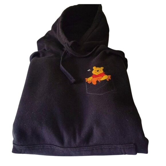 Disney Women's Size Small Black Winnie The Pooh Hoodie Sweatshirt - Picture 6 of 16